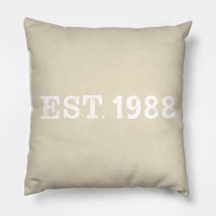EST 1988 Pillow
