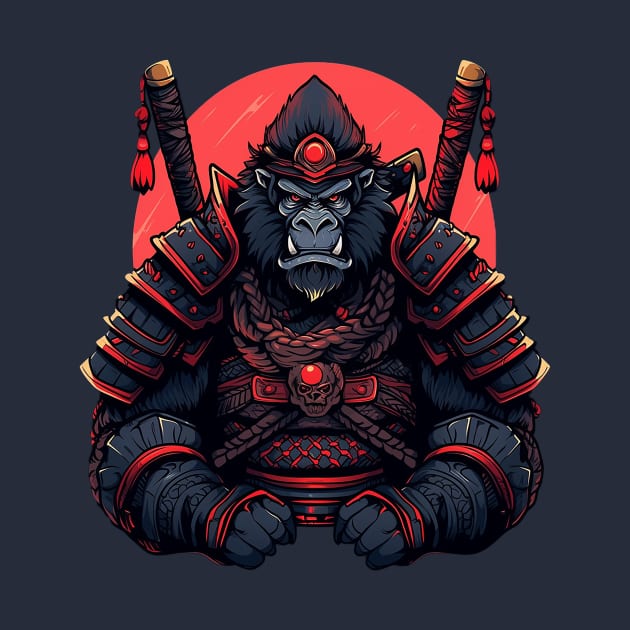 gorilla samurai by fancy ghost