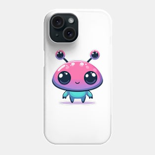 Cute Alien With Big Pink Head Phone Case