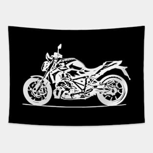 R1250R Bike White Sketch Art Tapestry