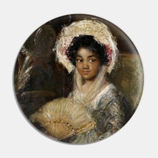 Young Woman with a Fan Pin