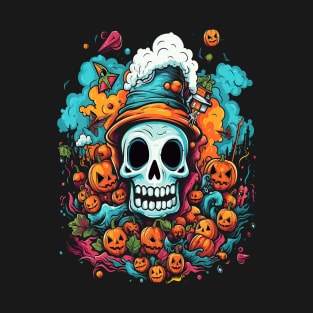 Halloween Anime Skull T-Shirt