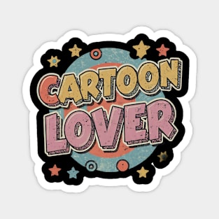 Totally Tubular: Retro Cartoon Lover's Delight Magnet