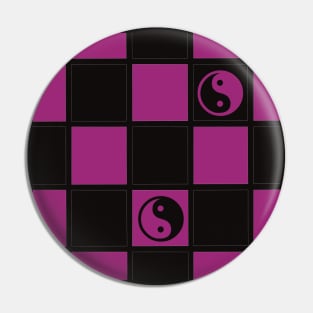 Yin Yang checker Pin