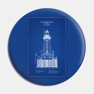 Stannard Rock Lighthouse - Michigan - AD Pin