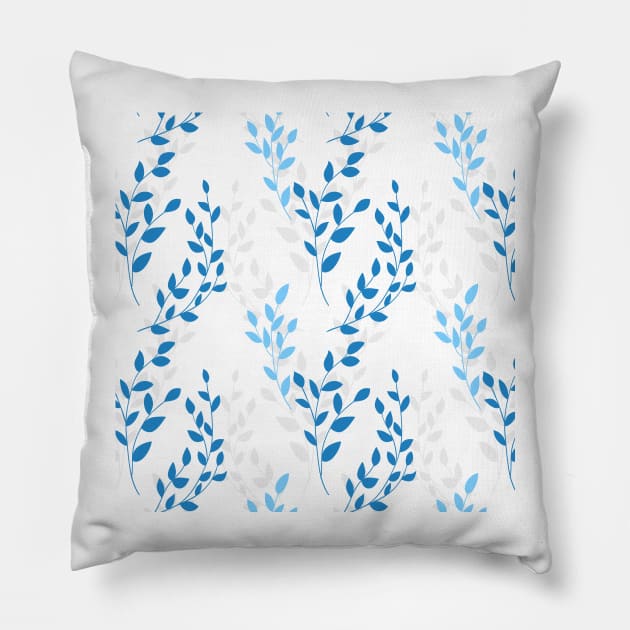 Hand drawn floral pattern Pillow by katerinamk