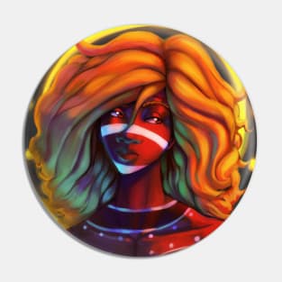 Australian aboriginal Portrait Pin