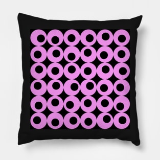 Liquorice, black and pink Pillow