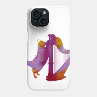 Cat and harp Phone Case