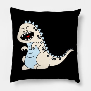 White Godzilla Pillow