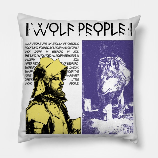 Wolf People music Pillow by Joko Widodo