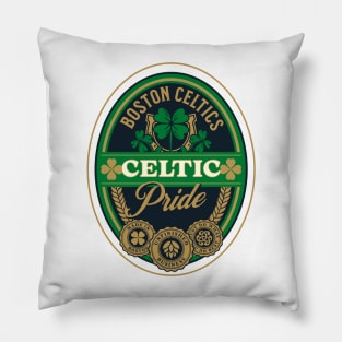 Celtics Pride: Black T-Shirt Pillow