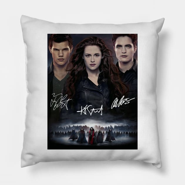 The Twilight Saga Breaking Dawn Signature Twilight Movie Pillow by Stephensb Dominikn