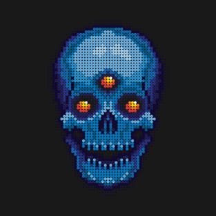 Blue Visionary Skull T-Shirt