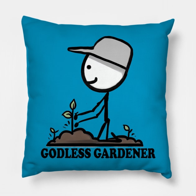 Godless Gardener Pillow by Godless Gardener