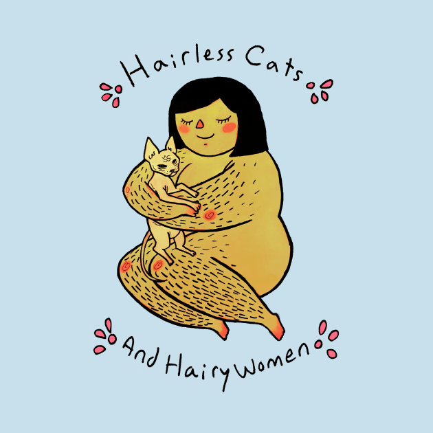 Hairless Cats & Hairy Women <3 by Tamaghosti