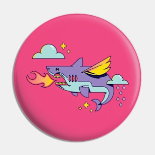 SHARK THREE ANGEL Pin