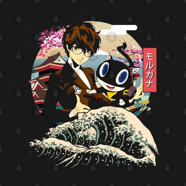 Makoto's Motorbike Adventures Personas 5 Tees for Riders by Infinity Painting