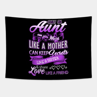 Aunt Can Give Hugs Like a Mother Auntie - Mother's Day Gift Tapestry