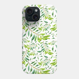 Olives - mediterranean pattern Phone Case