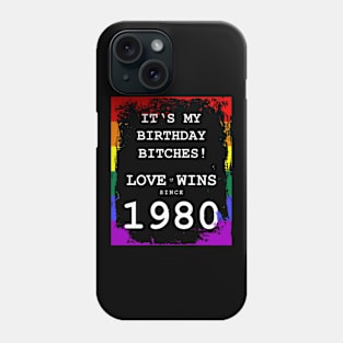 1980 Birthday Gay LGBT Coming Out Phone Case