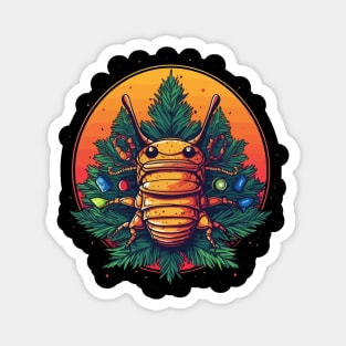 Cockroach Christmas Magnet