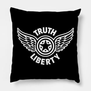 Patriotic Stars and Wings Design - USA - American Flag Pillow