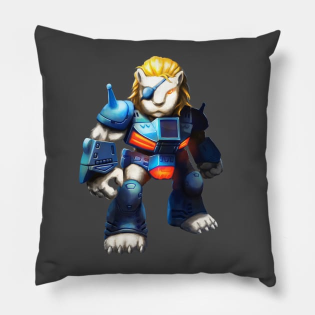 Pirate Lion Pillow by Emil Wickman