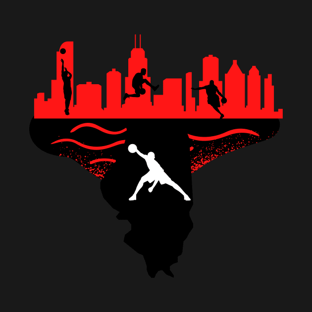 Chicago Illinois Basketball by Abide the Flow