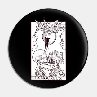 Tarot card of Lovers Pin