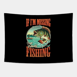 Funny Fishing Tapestry