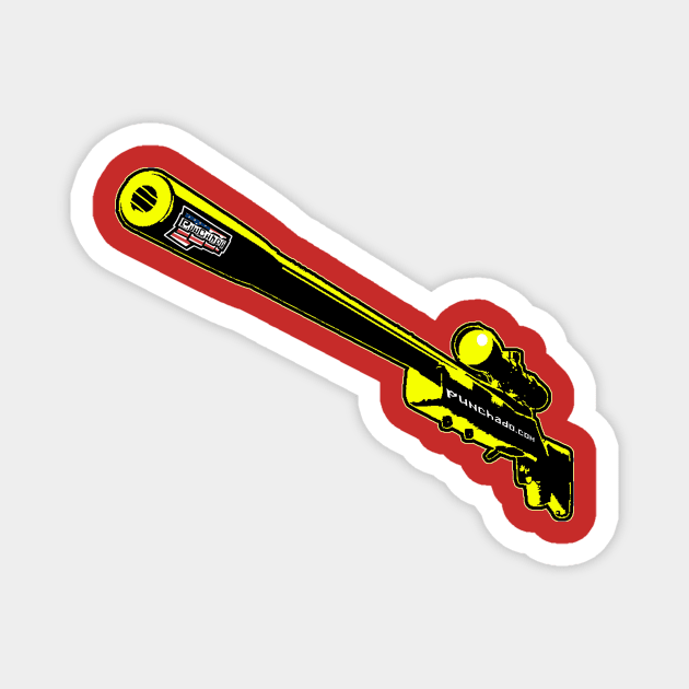 Punchado Sniper Rifle Blank Text, v. Code Yellow Magnet by punchado