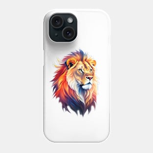 Yet Another Lion - Watercolor - AI Art Phone Case