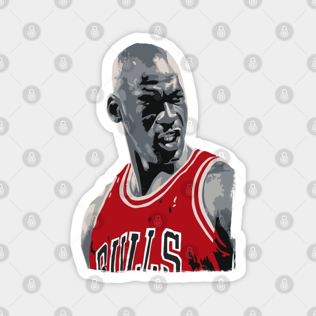 Michael Jordan - Retro Magnet by TheAnchovyman