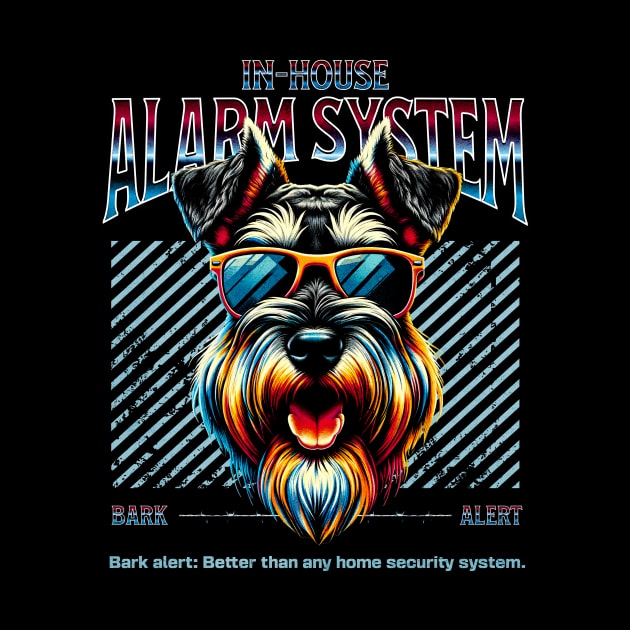 Bark Alert Schnauzer by Miami Neon Designs