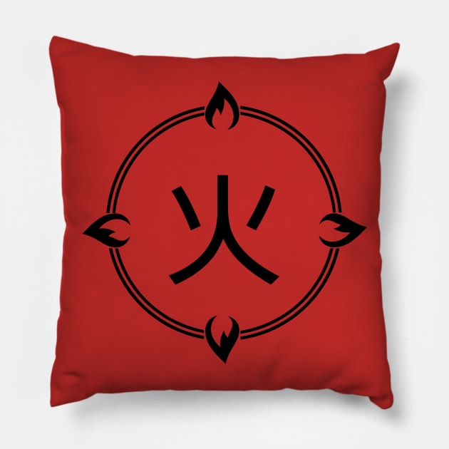 Fire Element - Birth Year Ends 6 or 7 Pillow by i2studio