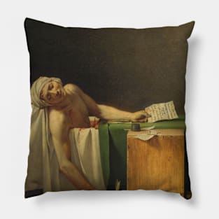 The Death of Marat by Jacques-Louis David Pillow