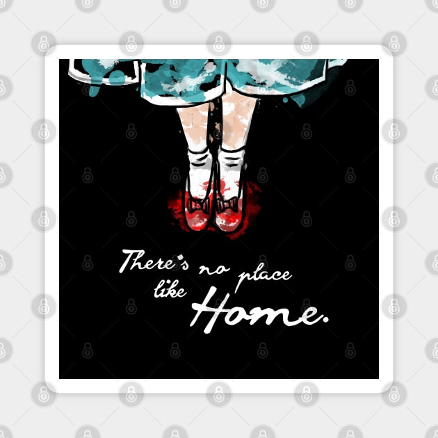 There's No Place like Home Watercolour Magnet by HannahPalmerArt