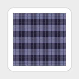 Blue Tartan Pattern Magnet