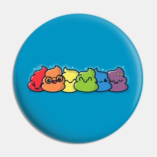 Rainbow poops Pin