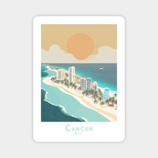 Cancun Mexico - Sunset Serenity Magnet