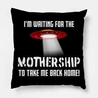 I'm waiting for the MOTHERSHIP to take me back home! Pillow