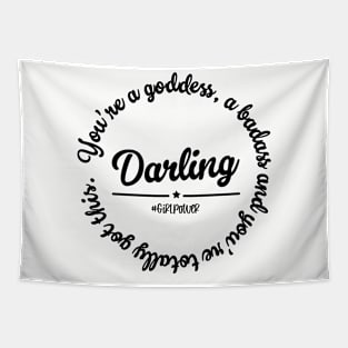 Darling, girl power Tapestry