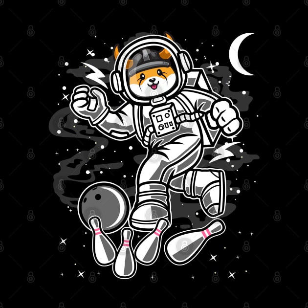 Astronaut Bowling Floki Inu Coin To The Moon Floki Army Crypto Token Cryptocurrency Blockchain Wallet Birthday Gift For Men Women Kids by Thingking About