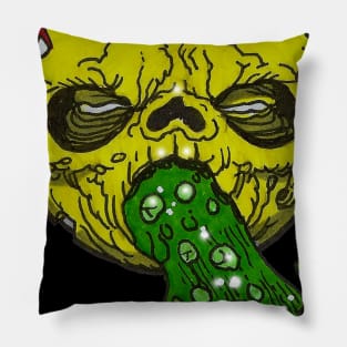 Puke Zombie Emoji Pillow