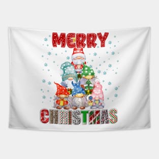 Merry Christmas Gnome Family Funny Xmas Tree Women Men Kids Tapestry