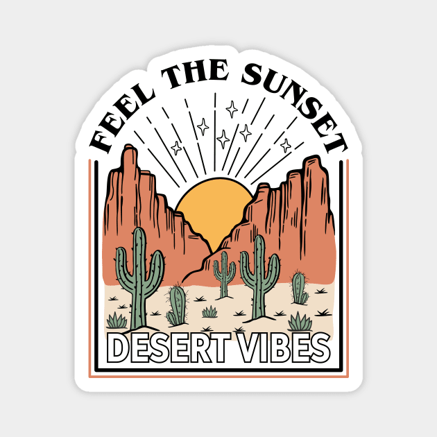 Desert vibes Magnet by My Happy-Design