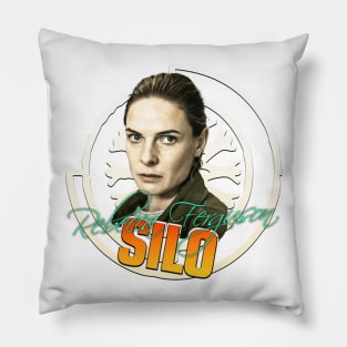 Silo emblem, Tv Series Rebecca Ferguson as Juliette Nichols fan works garphic design bay ironpalette Pillow