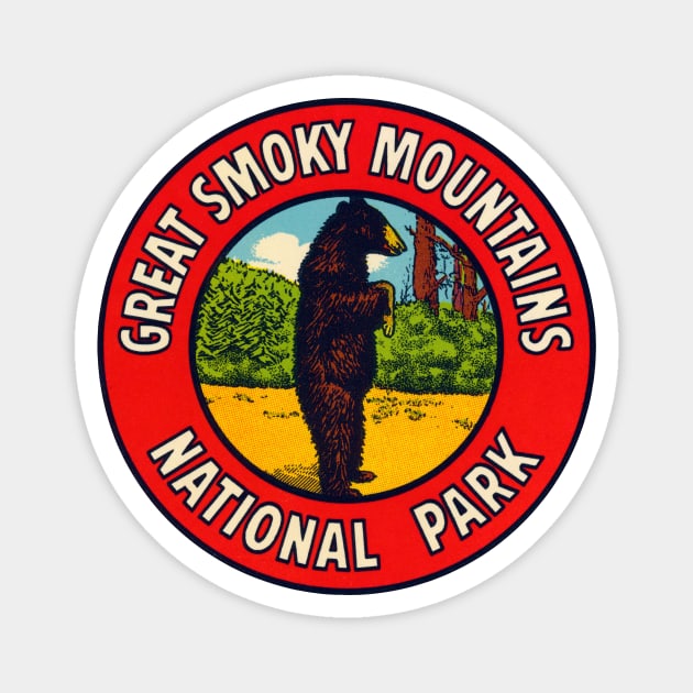 1940s Great Smoky Mountains National Park Magnet by historicimage