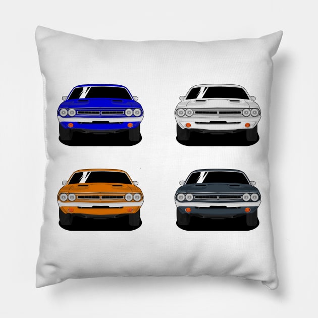 Challenger American Car Pillow by Car_Designer